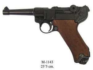 Replika pistole Parabellum Luger P08 dřevo