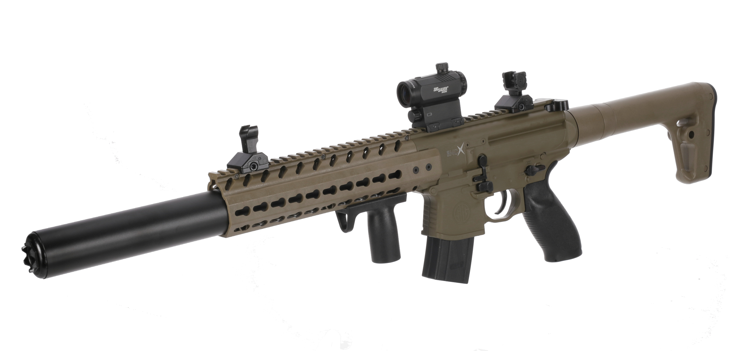 VZDUCHOVKA SIG SAUER MCX FDE 4,5MM S KOLIMÁTOREM